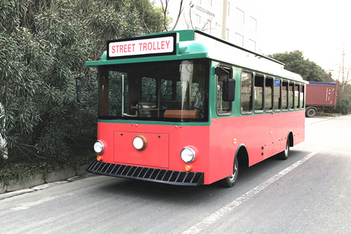 韓國(guó)定制仿古花車(chē)觀光巴士